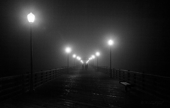 Pier Into The Fog [Night]